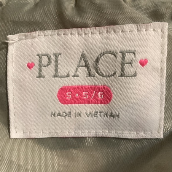 The Children’s Place Camo Love,Star & Flash appliqué Bomber Jacket SZ 5/6 - Picture 10 of 13